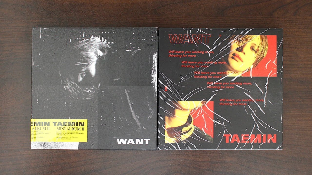 Unboxing| Taemin 태민 - 2nd Mini Album 'WANT' (Want & More