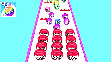 Ball Game Fun Race Run 2048 3D ! All Levels Gameplay (496-503) android,ios