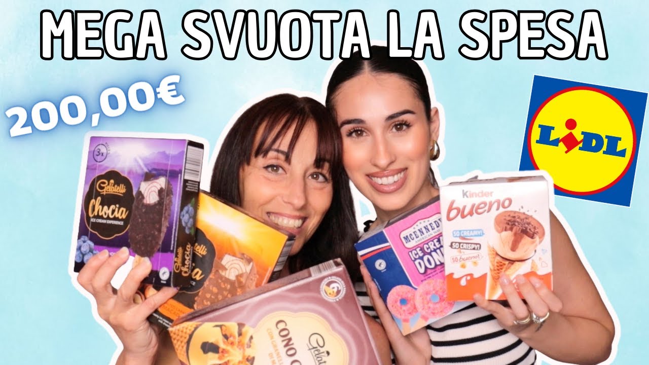 MEGA SVUOTA LA SPESA LIDL con mamma