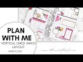 Plan With Me AMXO VERTICAL LINED LAYOUT | At Home With Quita