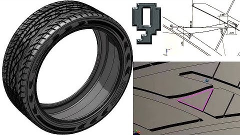9-Project 36| Re-Scale Tire |SolidWorksTutorial : multi-grip pattern pt.4 (pattern8)