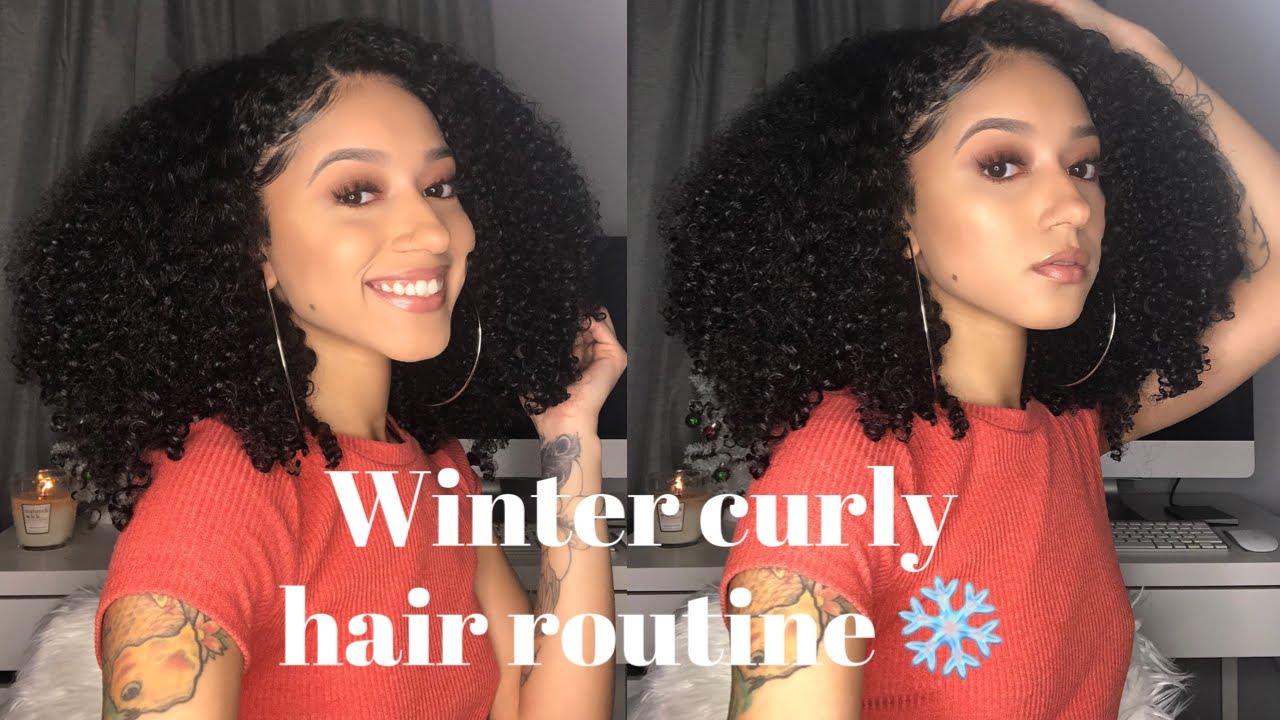 Winter Curly Hair Routine - YouTube