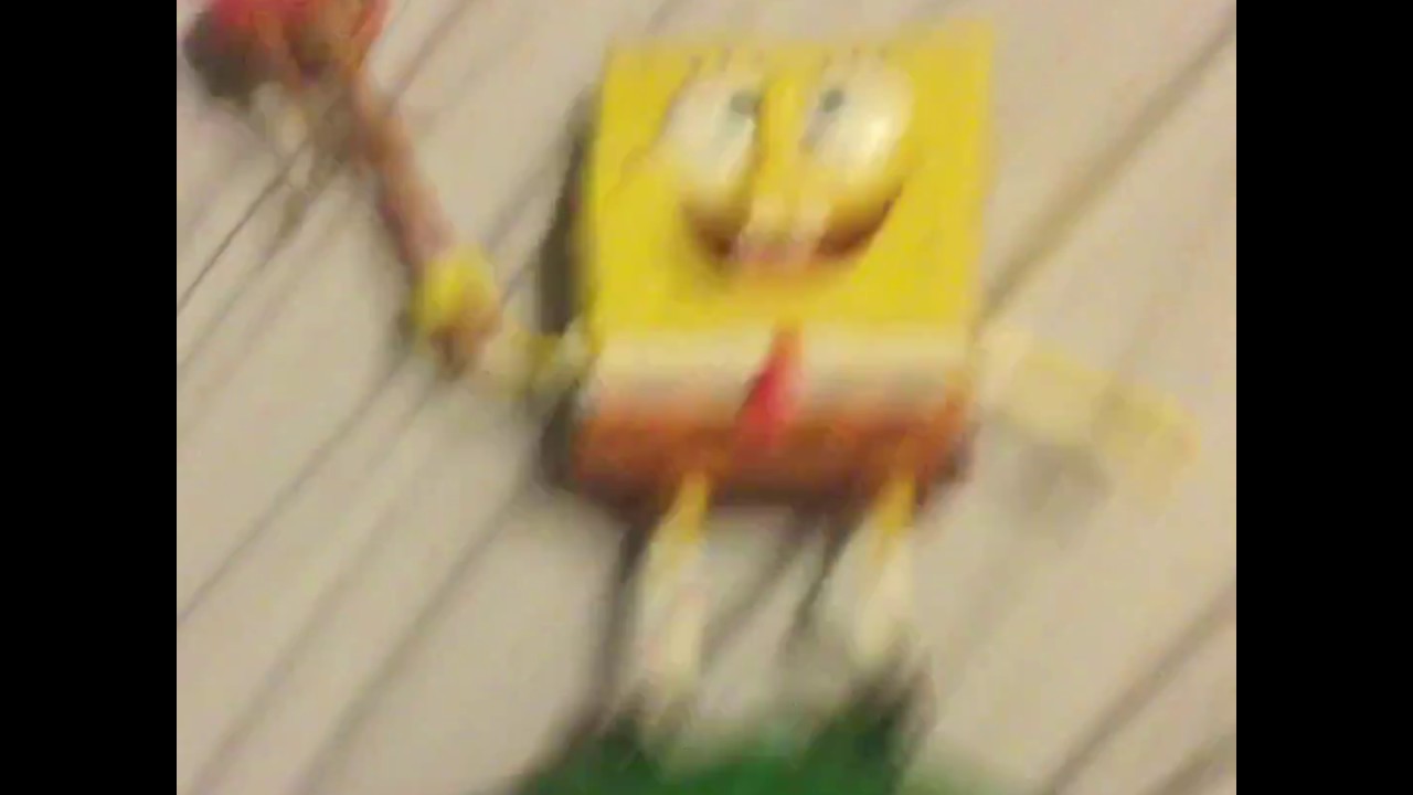 Ultra rare Gemmy spongebob breaks in camera - Rip spongebob