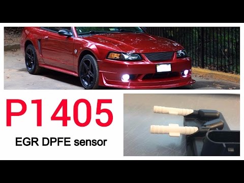 HOW To: Fix 99-04 Ford Mustang EGR DPFE Sensor: P1405