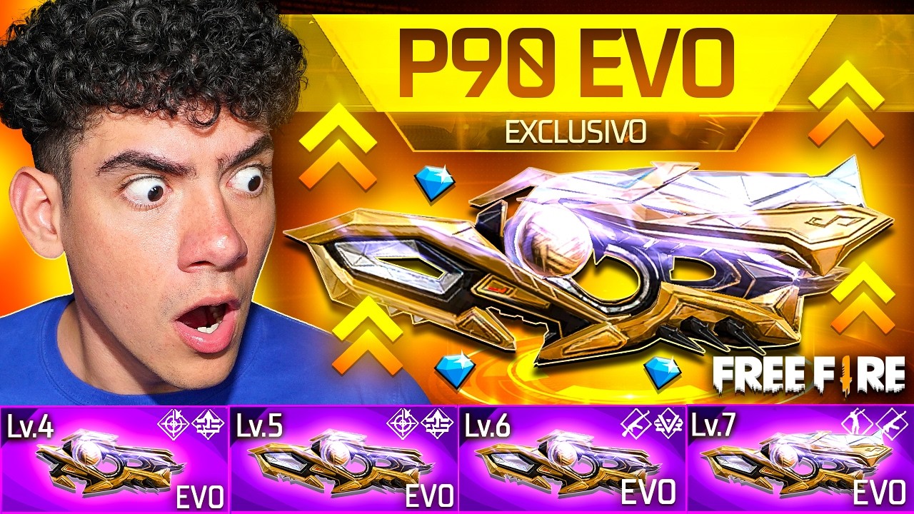 CONSIGO LA NUEVA P90 EVOLUTIVA AL MÁXIMO en FREE FIRE !! - TheDonato