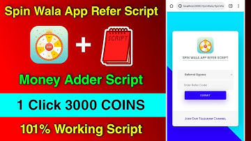 SpinWala Refer Script Without Token | Spin Wala Coin Adder Script | SpinWala App Script ||