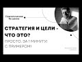 О стратегии организации и стратегических целях просто. За 1 минуту с примером