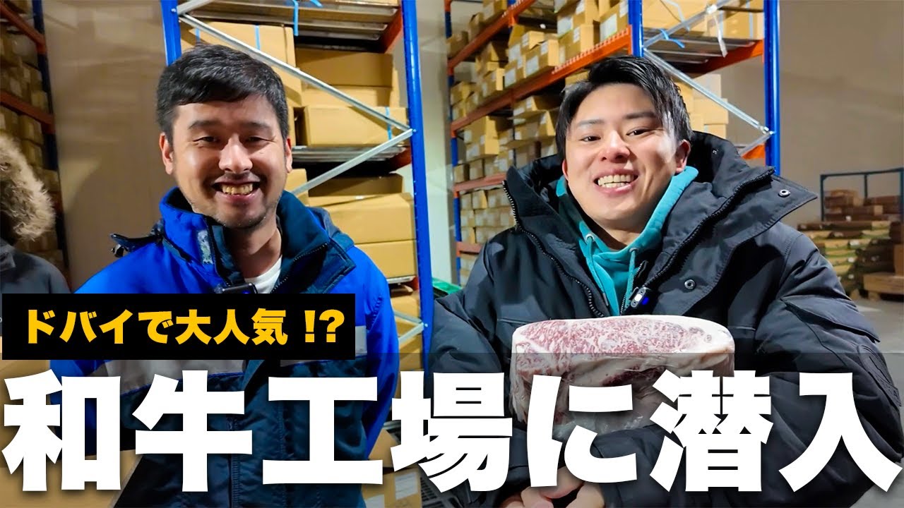 【潜入】ドバイの和牛工場を初公開！日本産和牛がここで加工される！