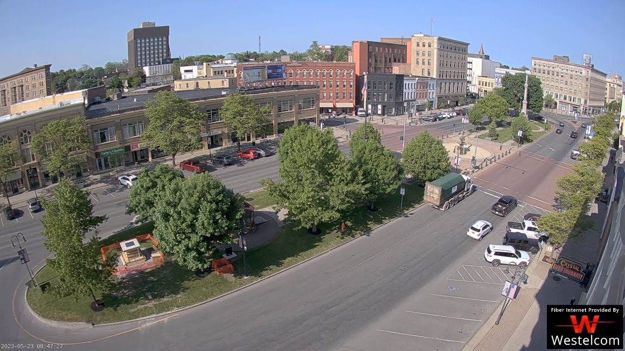 Live Stream — Public Square, Watertown NY — Washington Street