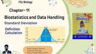 Chap 11: Biostatistics Lect:06 Standard Deviation Calculation  12 Class Biology By Zohaib Hassan