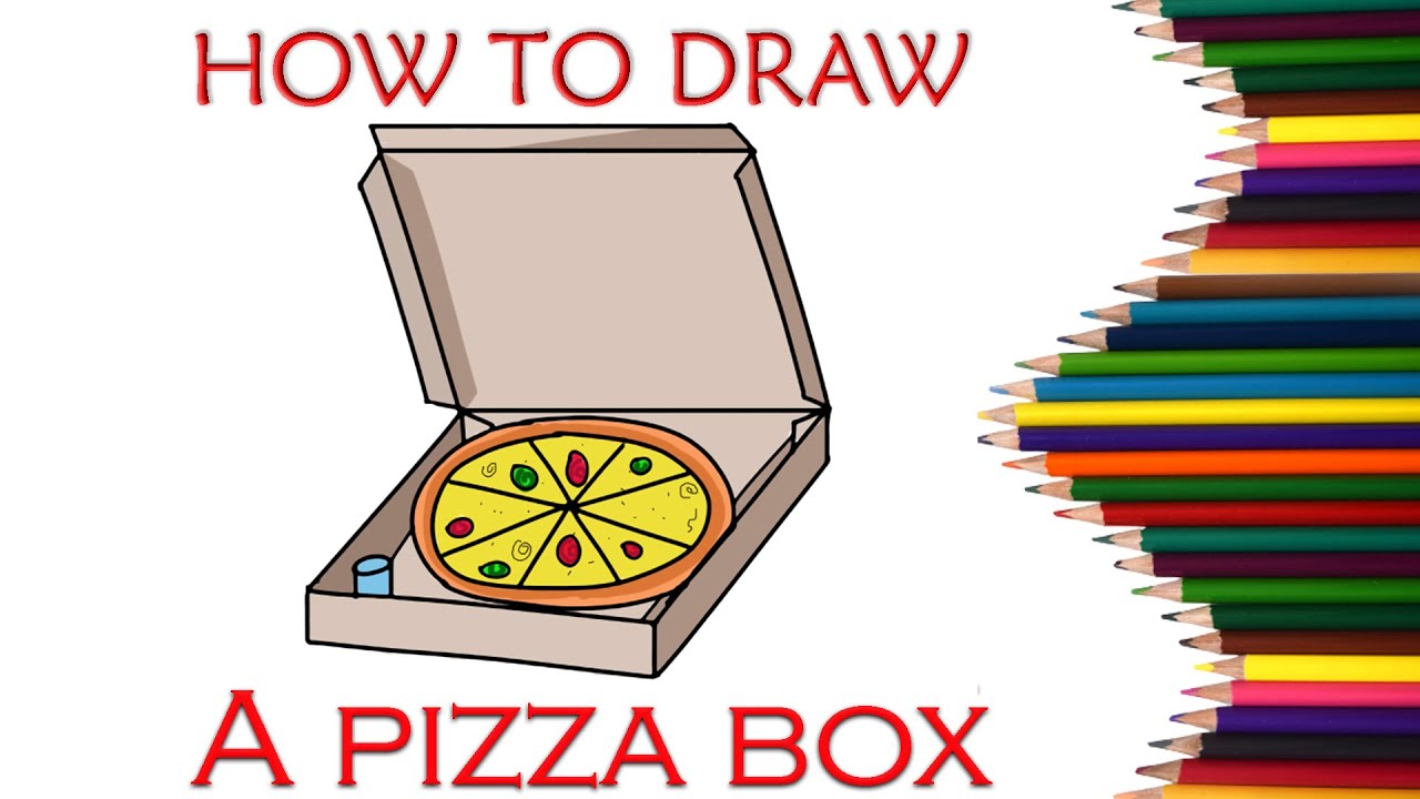 How to Draw a Pizza Box - HelloArtsy