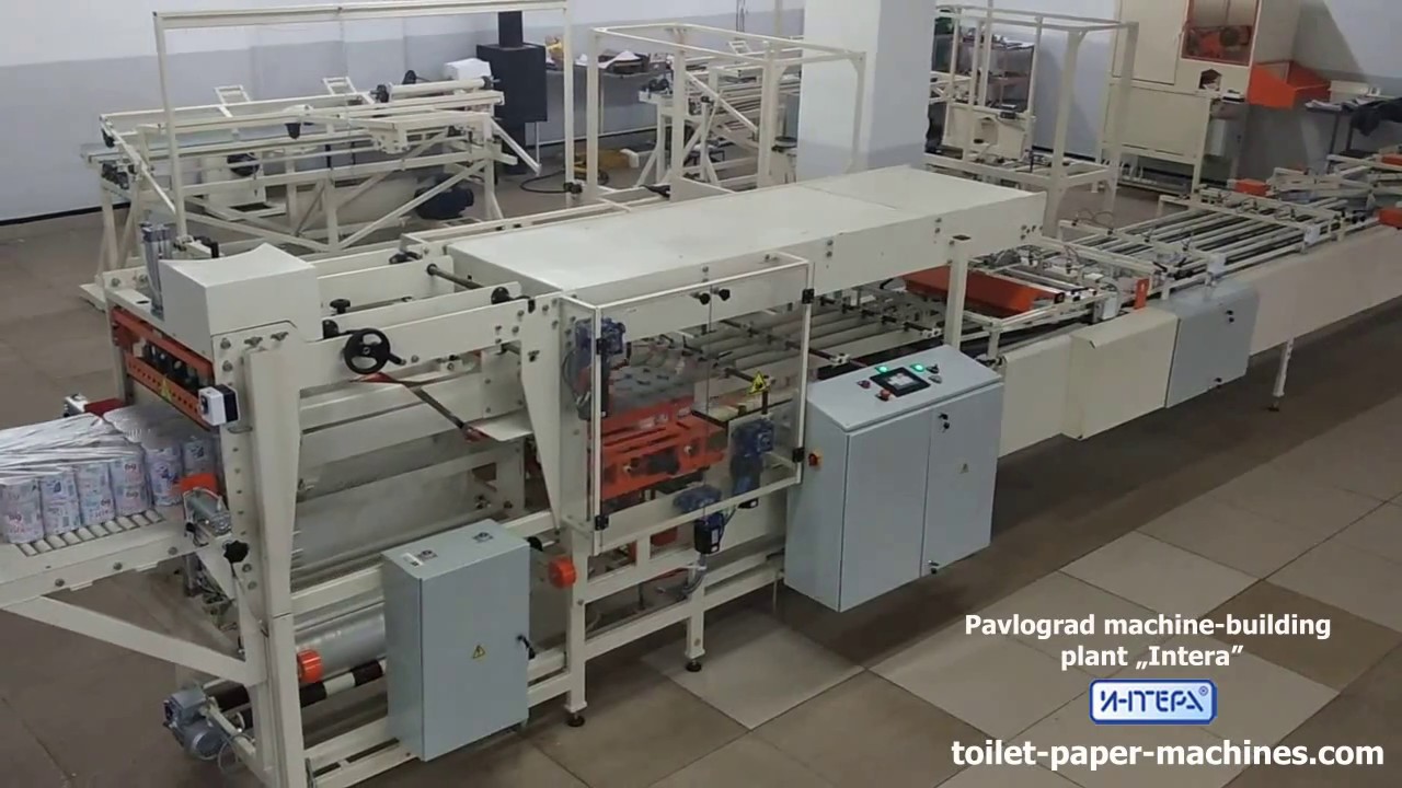 Automatic toilet paper rolls packing machine YouTube