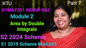 Area by Double integral | Group B&C| GYMAT201|Maths for Electrical&Physical science 2|KTU S2 Part 7