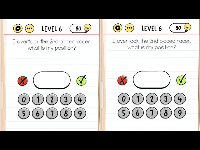 Brain Test Level 6 Answers • Game Solver