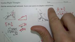 Famous Similar Right Triangles Kuta Software Infinite Geometry Wealth