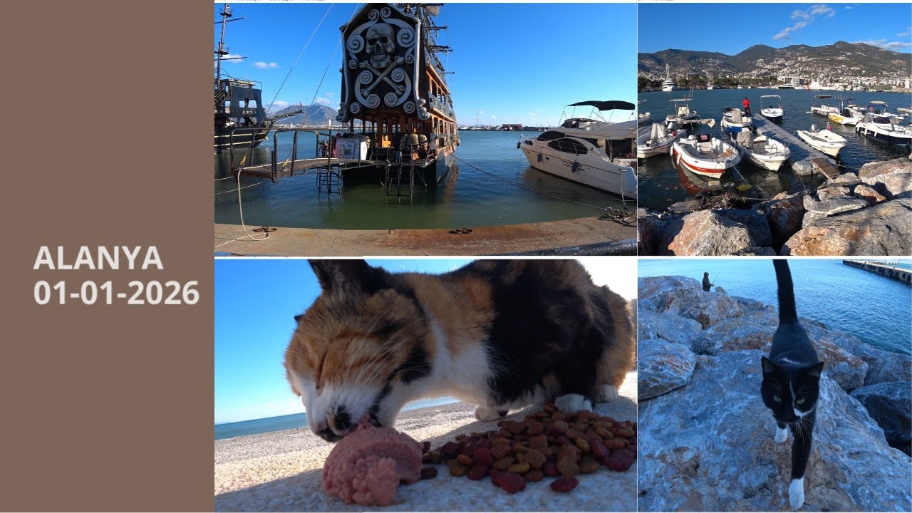 АЛАНЬЯ ПРОДОЛЖЕНИЕ ПРОГУЛКИ 1 ЯНВАРЯ 2026