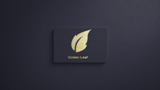 Golden Leaf Logo Design/ Pixellab Logo Design.