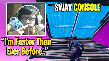 FaZe Sway Gets Console INPUT DELAY / Lag Then Starts Free Building Faster Than Ever Before