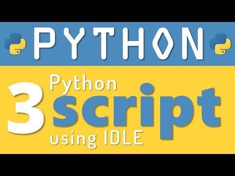 Python tutorial 3: How to create Python Script using IDLE by Manish Sharma