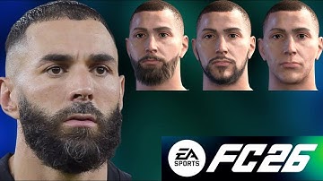 EA FC 26 - How To Create Prime Karim Benzema | Pro Clubs | Face Creation
