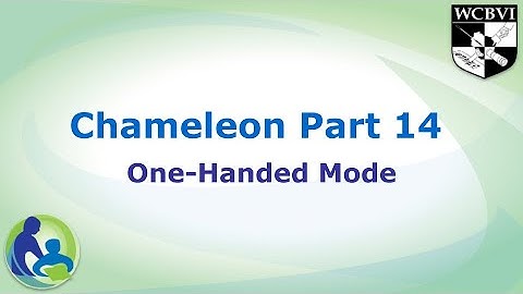 Chameleon Part 14: One-Handed Mode