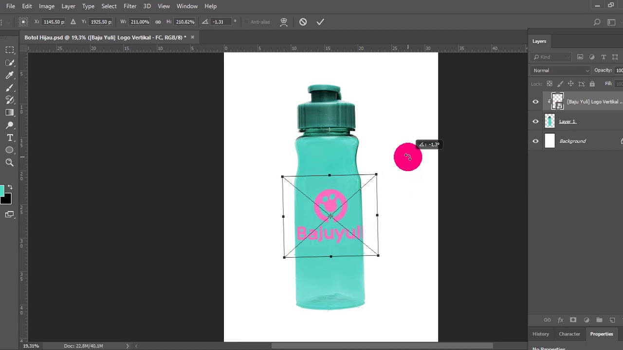 Cara Mockup Logo Kedalam Tumbler atau Botol di Adobe Photoshop - YouTube