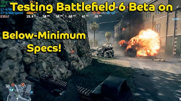 Battlefield 6 Beta on Below Minimum Specs! #gtx1070 #battlefield6 #lowspecgaming