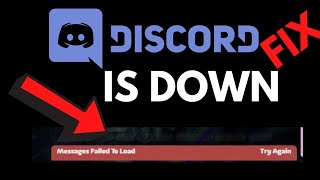 Discord is Down | Messages Failed to load on Discord Server error | Fix Discord
