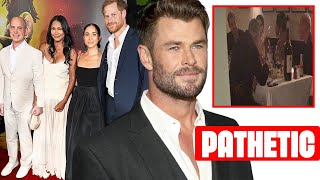 PATHETIC! Chris Hemsworth LAUGHED At Harry & Meghan's Photo Op With Brian & Tracy Robbins 1 by Royal Scoop 2,351 views 23 hours ago 3 minutes, 30 seconds