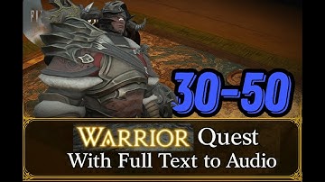 FFXIV Job Questline WAR 30-50 Text to Speech