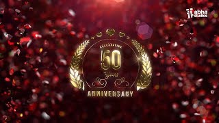 50th Wedding Anniversary Invite | Golden anniversary invite | Anniversary Party video Invite