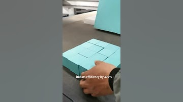 EVA EPE Foam Vibration Knife cutting machine #cnc #manufacturing #oscillatingknifecuttingmachine