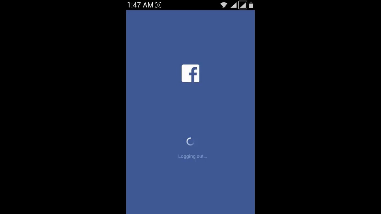 How To Logout Facebook In Android App Youtube