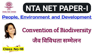 Convention of Biodiversity || जैव विविधता सम्मेलन || UGC NTA NET JRF ||