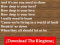 Bee Gees - How Deep is Your Love Lyrics