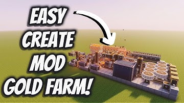 How To Build An Easy Automated Gold Farm With The Create Mod!