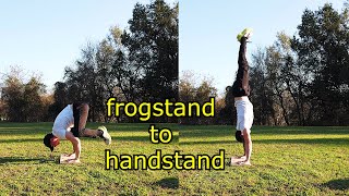 let&#39;s talk about... Frogstand to Handstand (bent-arm press)