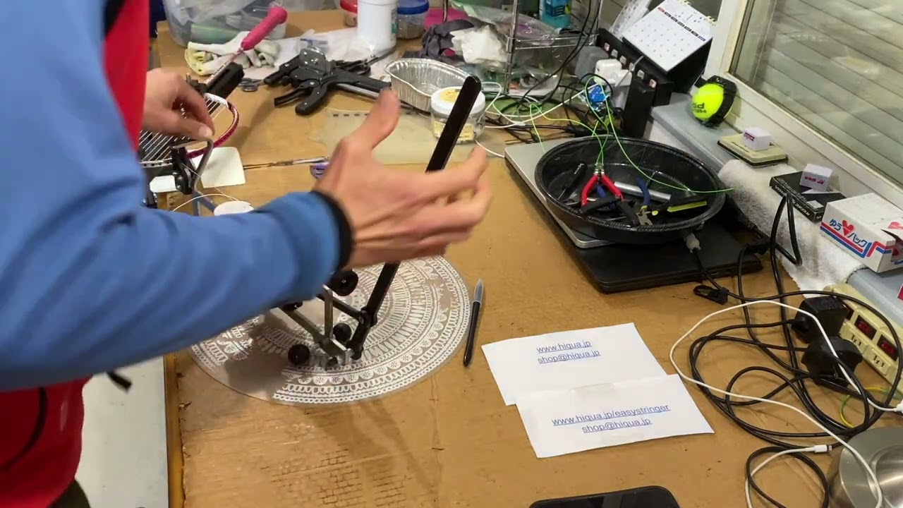 イージーストリンガーEasyStringer 8 Proガット張り機でバドミントン 