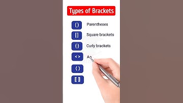 Different Types of Brackets.. 💯✅👩‍🏫||#education #shorts #esl