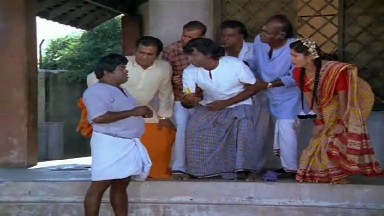 Banana Comedy Senthil  Kaundamani from Karakattakaran 1989 Tamil