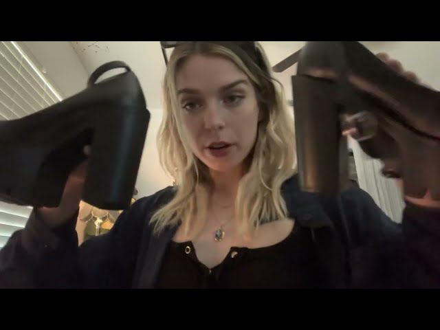 fast asmr | shoe assortment w/ tapping, scratching, gripping, rambling & hand sounds