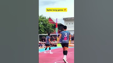 Spike long game 🔥 #skills #spike #rollspike #kedeng #sepaktakrawtarkam #shorts