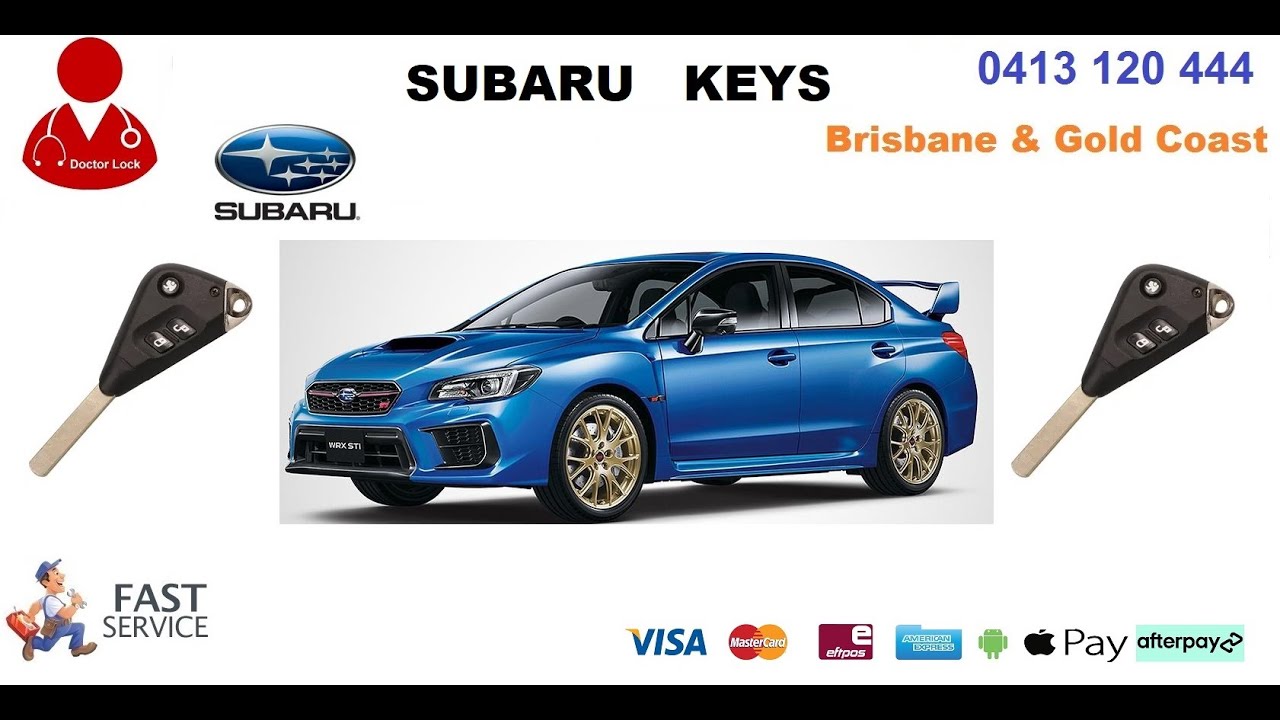 Subaru key fob replacement Brisbane