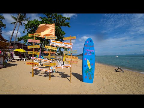 Koh Samui Walk in Hotel Anantara Bophut - Virtual walking tour - Bophut Beach and walking street