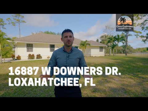 16887 W Downers Dr., Loxahatchee, FL home video tour