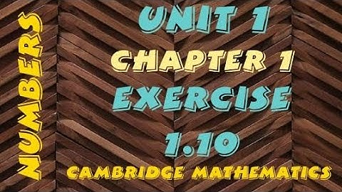 Math IGCSE Core & Extended | Unit:1 Exercise:1.10 | Cambridge IGCSE/A Level Mathematics #igcsemaths