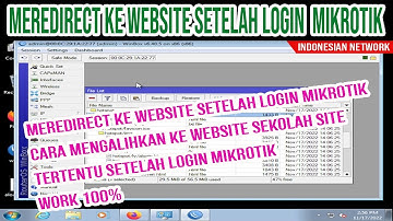 TUTORIAL CARA MUDAH MEREDIRECT KE WEBSITE SETELAH LOGIN MIKROTIK | MENGALIHKAN WEBSITE DI MIKROTIK