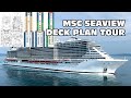 Msc Seaview cruise ship deck plan tour