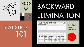 Statistics 101: Multiple Regression, Backward Elimination