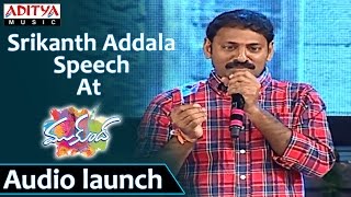 Srikanth Addala Speech At Mukunda Audio Launch Varun Tej, Pooja Hegde